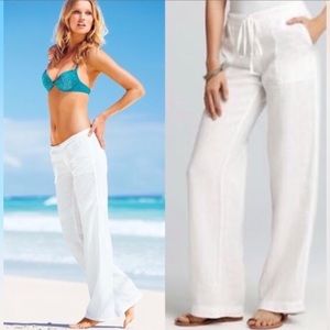 Victoria's Secret | Pants u0026 Jumpsuits | Victorias Secret White Linen Pants  | Poshmark